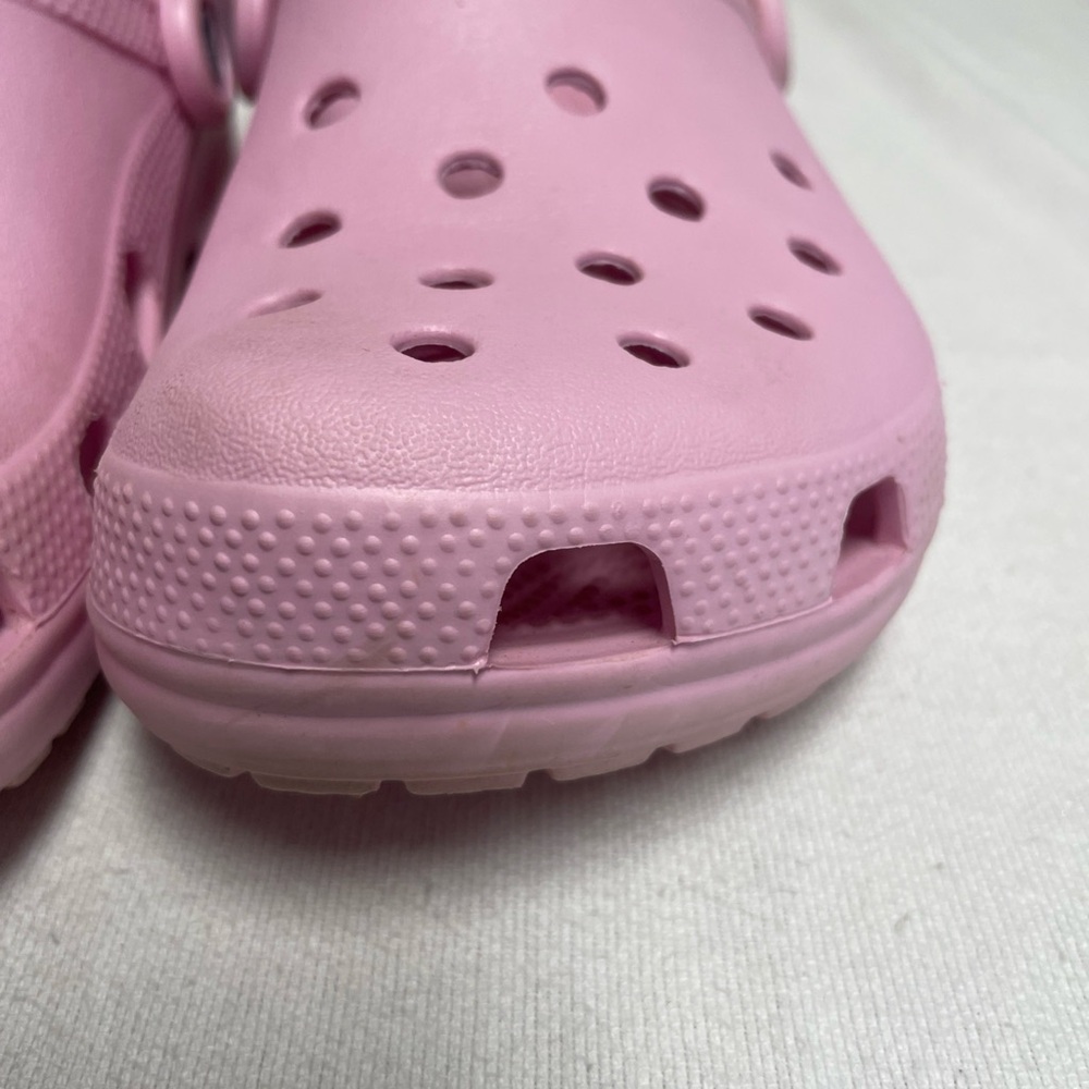 Crocs Pretty Pink M7 W9 Clogs Shoes Sandals - Picture 12 of 12